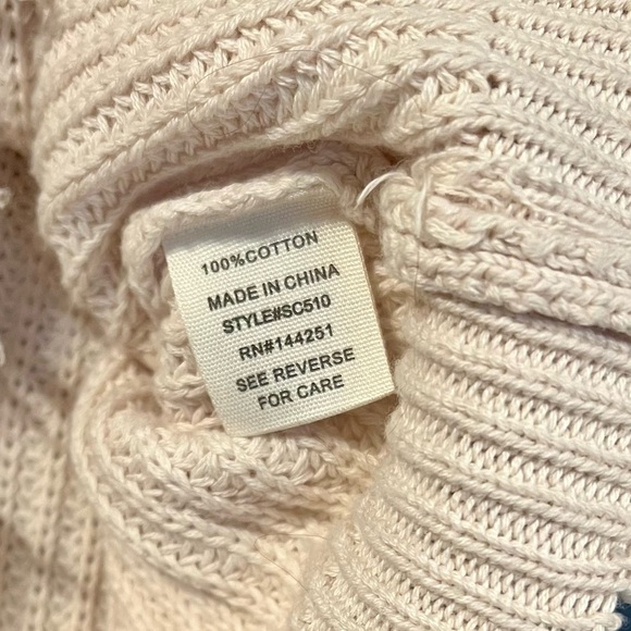 Jessica Simpson Off White Cotton Sweater - Picture 5 of 9